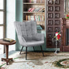 Aichele Vegan Leather Wingback Chair