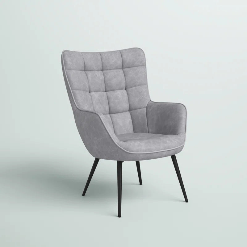 Aichele Vegan Leather Wingback Chair