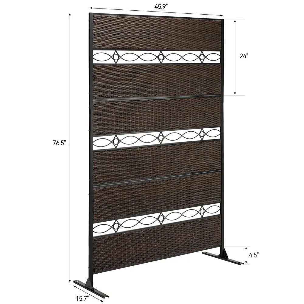 36 In Privacy Screen Rattan Rattan Outdoor Privacy Screen – Salvage & Co Indy