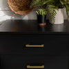Black Ailisa Manufactured Wood Nightstand