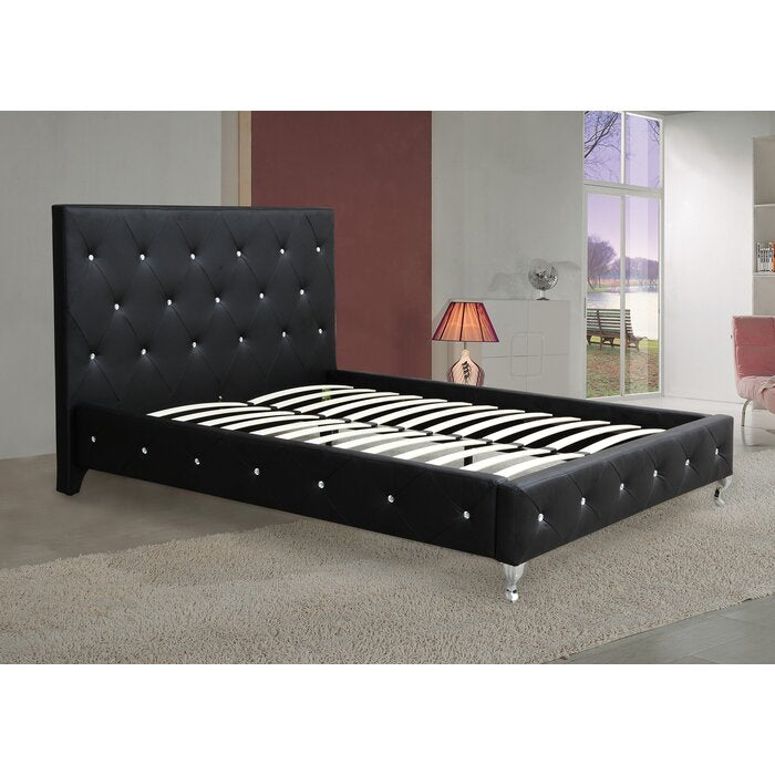 Black Aime Upholstered Bed, Full
