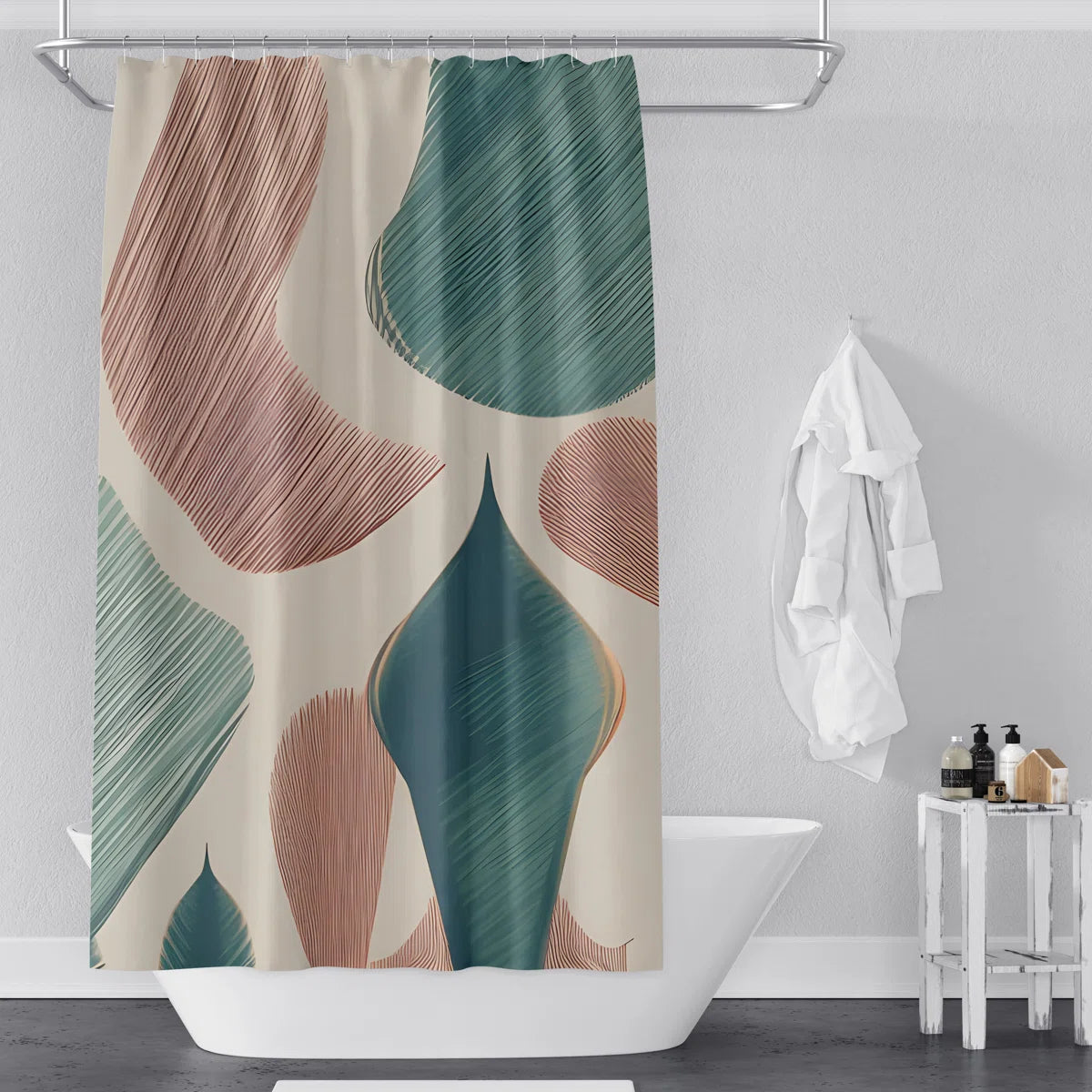 Aldren Abstract Shower Curtain