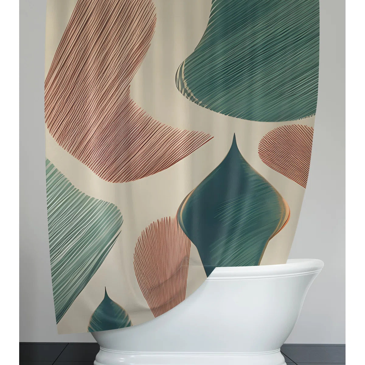 Aldren Abstract Shower Curtain