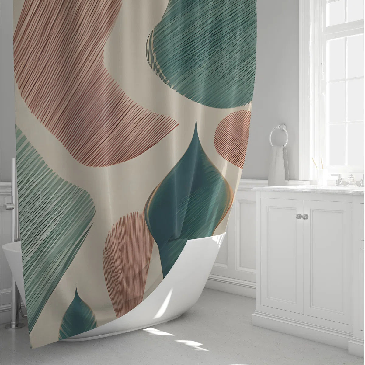Aldren Abstract Shower Curtain