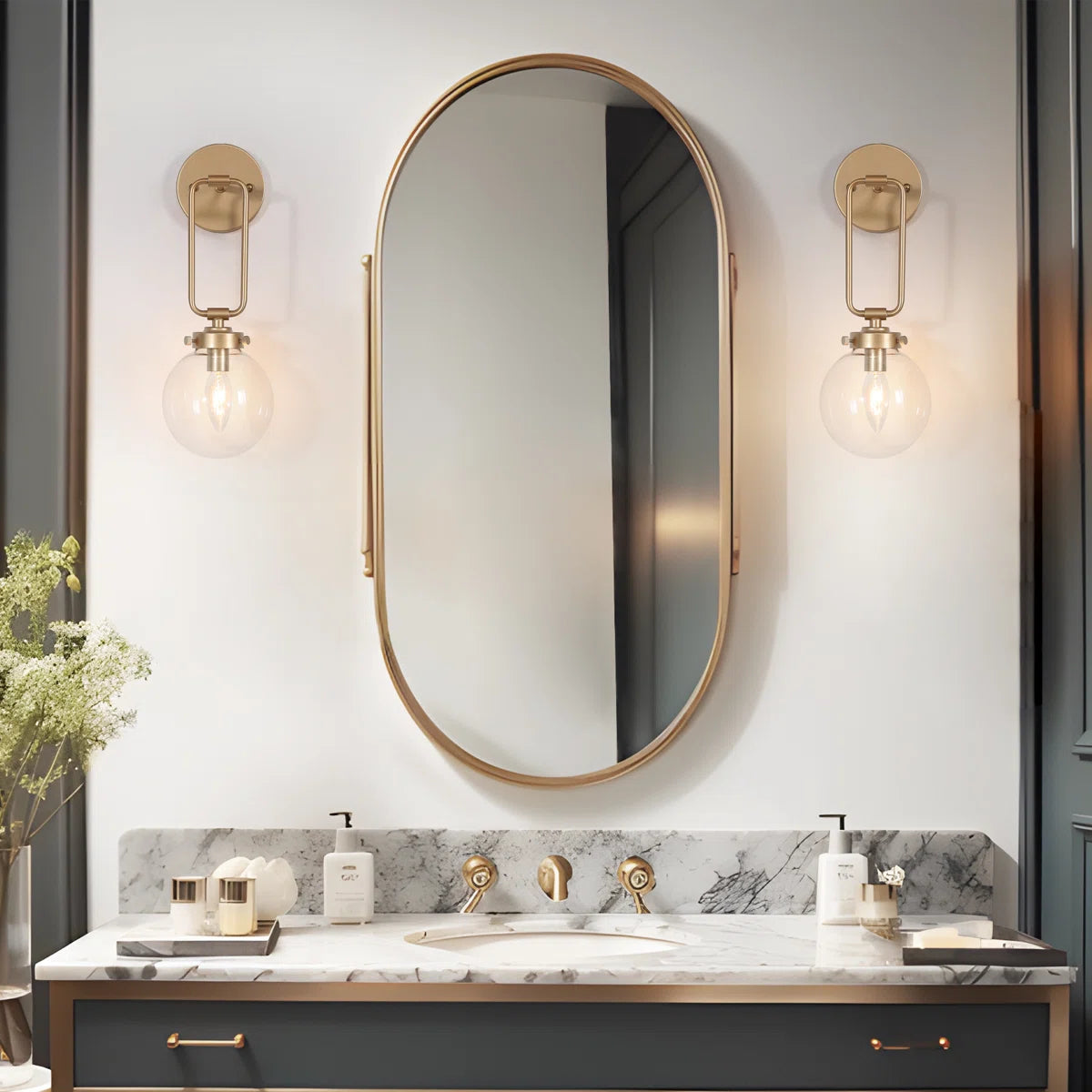 Alec Dimmable Wall Sconce Long Armed Fixture