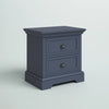 Blue Alicea Solid + Manufactured Wood Nightstand