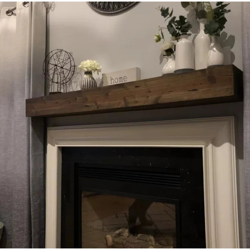 Alistair Hand Carved Wood Mantel
