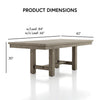 Allivia Extendable Solid Wood Base Dining Table