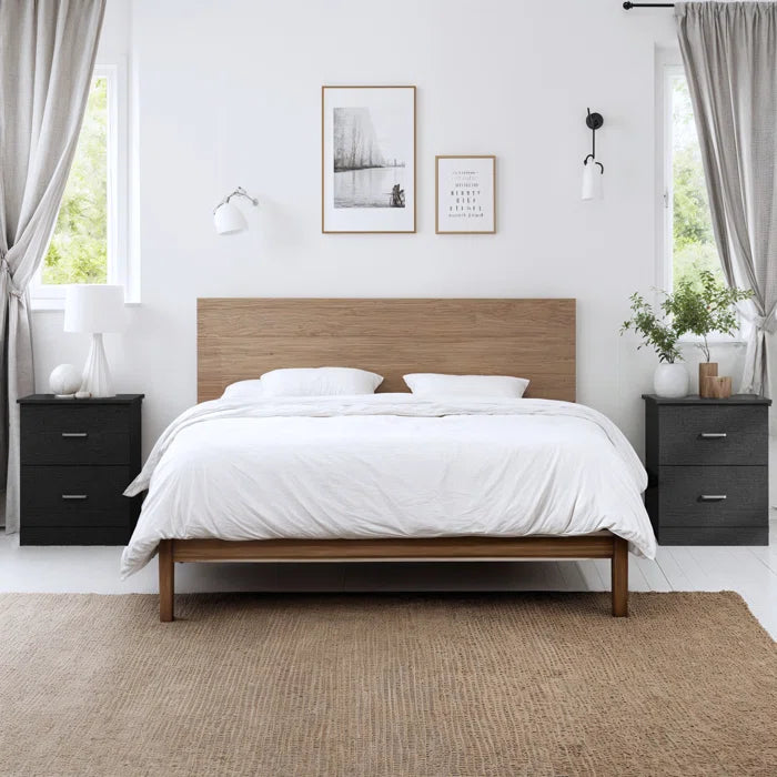 Allyannah 2 Drawer Nightstand (Set of 2)