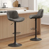 1-Piece Almeida Swivel Upholstered Adjustable Height Bar & Counter Stool with Metal Frame