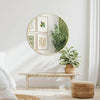 Framed Gold Round Mirror Circle Mirror for Bathroom, Entryway, Living Room