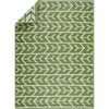 Amsterdam Design 100% Eco-friendly Lightweight Plastic Outdoor Mat/Rug - Green&Crème