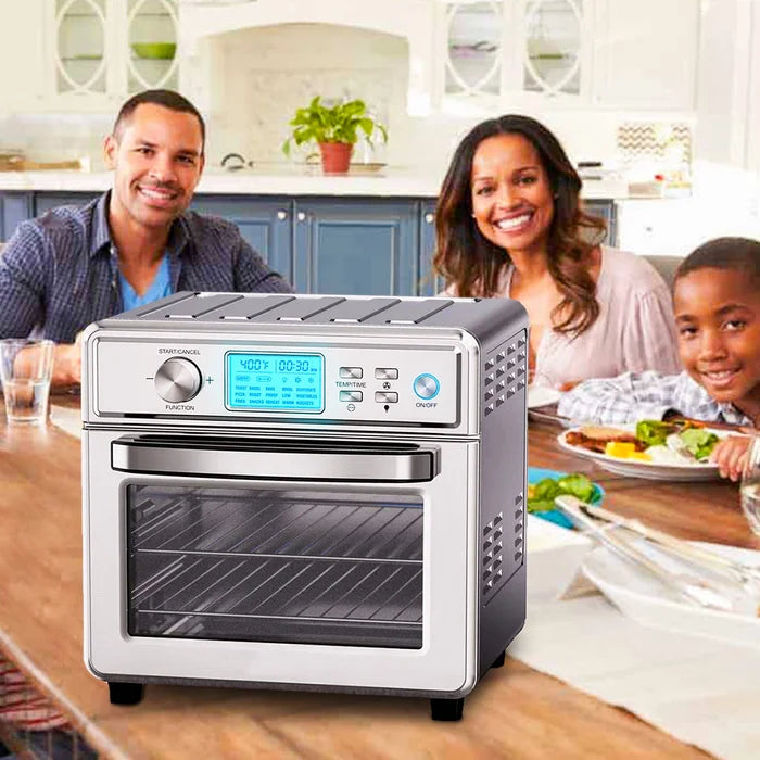 16-in-1 Convection Air Fryer Toaster Oven with Rotisserie,LED Digital Screen