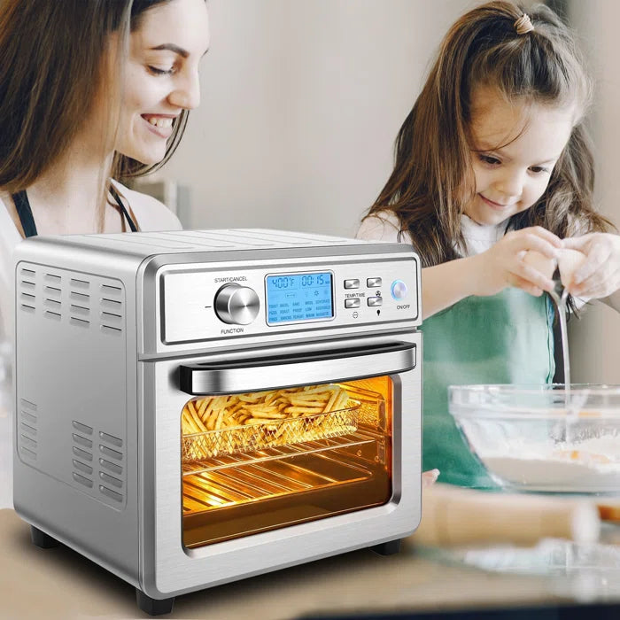 16-in-1 Convection Air Fryer Toaster Oven with Rotisserie,LED Digital Screen