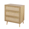 3-Drawer Rattan Chest of Drawers