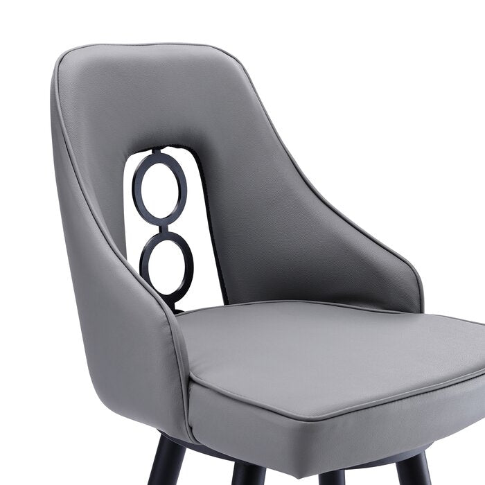 Black Powder Coat Annabel Swivel Bar Stool