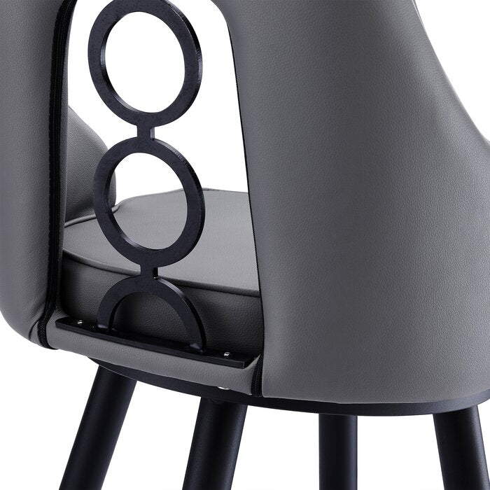 Black Powder Coat Annabel Swivel Bar Stool
