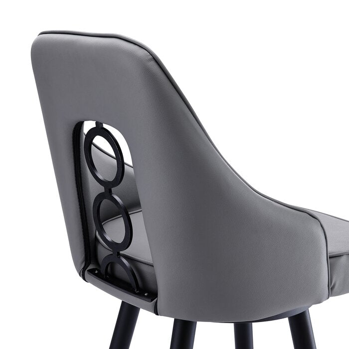 Black Powder Coat Annabel Swivel Bar Stool