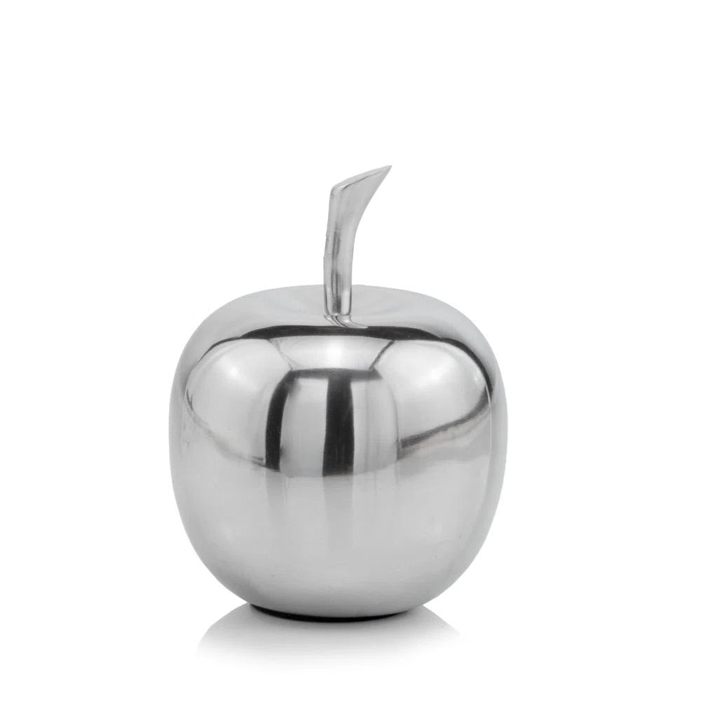 Annebelle Aluminum Decorative Apple Tabletop Sculpture SHOWROOM ITEM