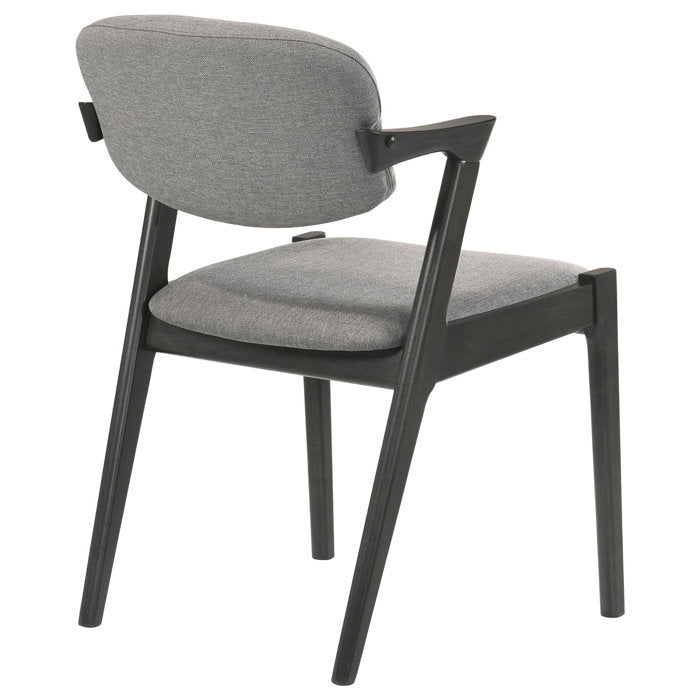 Fabric Taupe Gray Annemirl Solid Back Side Chair (final cut, no furthe ...