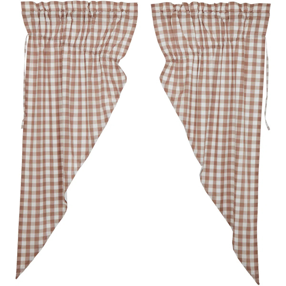 Annie Buffalo Check Cotton Gingham Room Darkening Rod Pocket Curtain Panels (Set of 2)