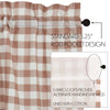 Annie Buffalo Check Cotton Gingham Room Darkening Rod Pocket Curtain Panels (Set of 2)