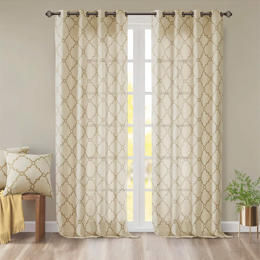 Antinarelli Polyester Single Curtain Panel Single Panel