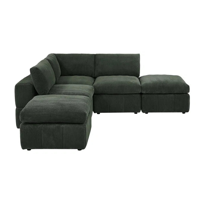 Antino 1 - Piece Corduroy Sectional Ottoman ONLY