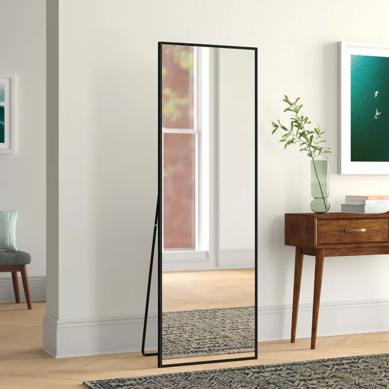Aquavia Rectangle Full Length Floor Standing Metal Mirror