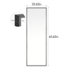 Aquavia Rectangle Full Length Floor Standing Metal Mirror