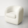 Aquila Upholstered Swivel Barrel Chair