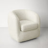 Aquila Upholstered Swivel Barrel Chair