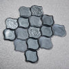 Gray Arabesque Glass Mosaic Wall & Floor Tile (Set of 20) - 2 Boxes