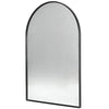 Black Arch Metal Wall Mirror