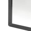 Black Arch Metal Wall Mirror