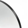 Black Arch Metal Wall Mirror