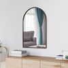 Black Arch Metal Wall Mirror