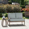 Outdoor Loveseat Cushion Set - Stone Grey Leala