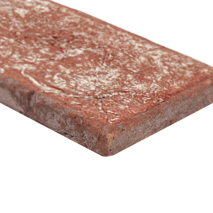 ArtisanBrik Textured Clay Brick Mesh-Mounted Mosaic Floor & Wall Tile (Set of 5)