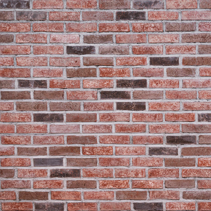 ArtisanBrik Textured Clay Brick Mesh-Mounted Mosaic Floor & Wall Tile (Set of 5)