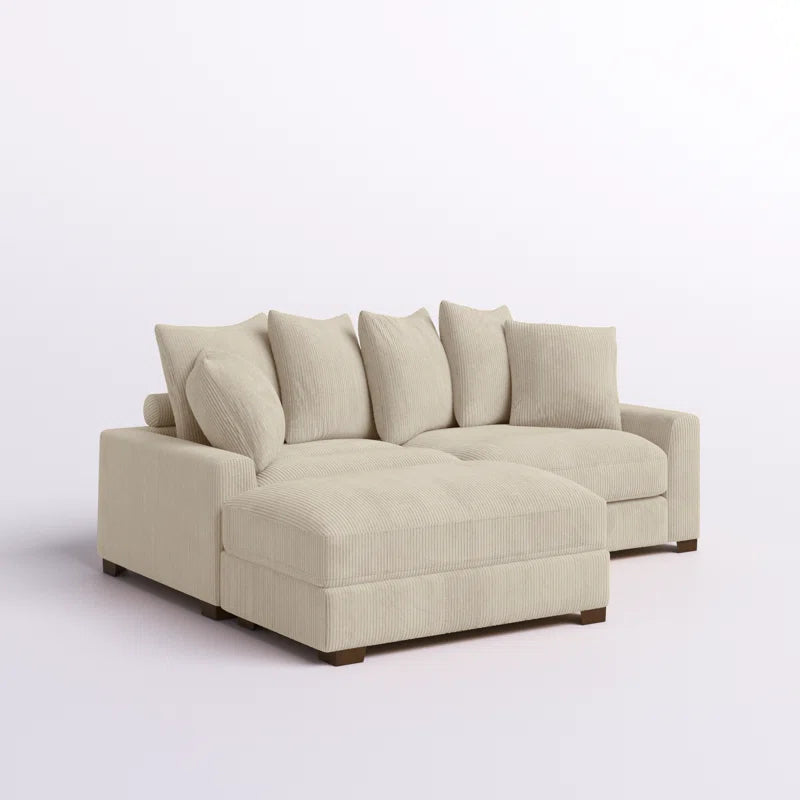 Arzelia Corduroy Sectional Right Sight Only