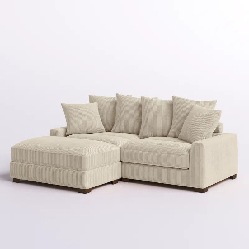 Arzelia Corduroy Sectional Right Sight Only