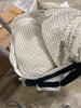 3pc Mini Grid Stitch Comforter Bedding Set Full/Queen