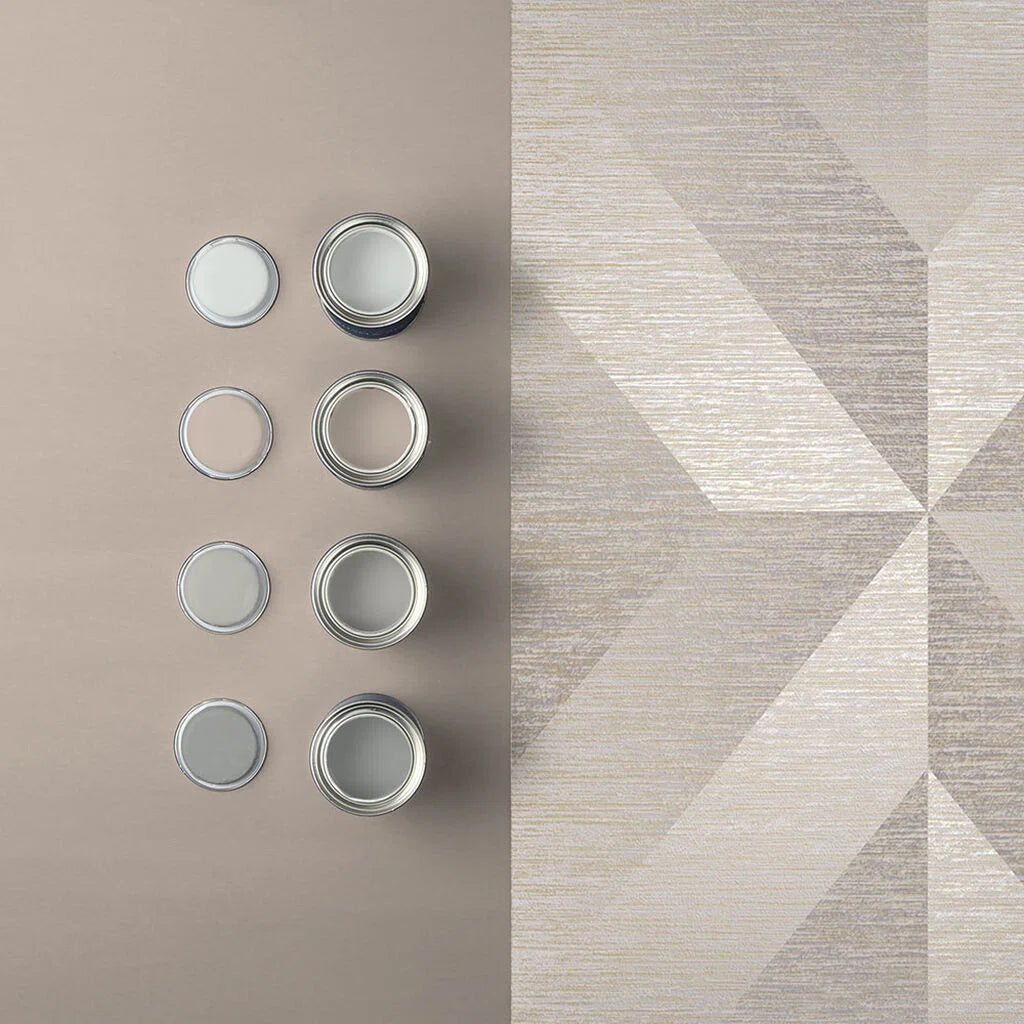 Atelier Geometric Metallic Wallpaper Double Roll
