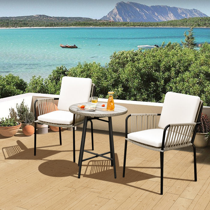 Auromita Outdoor Dining Armchair with Cushion (Set of 2)