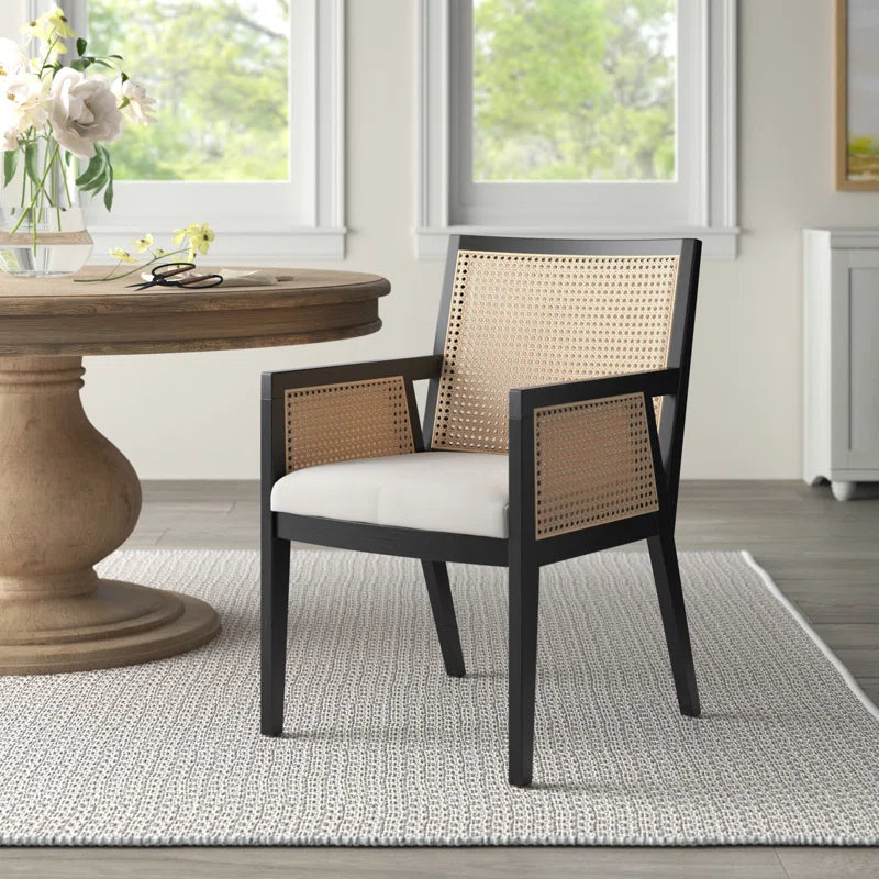 Aurora  Linen Arm Chair in Beige