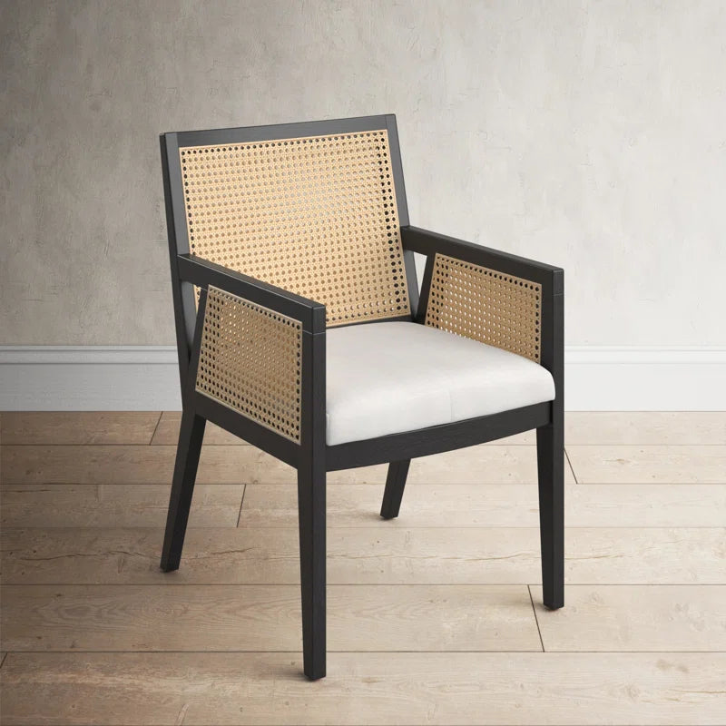 Aurora  Linen Arm Chair in Beige