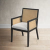 Aurora  Linen Arm Chair in Beige