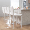 White Avaley  Counter Stool (Set of 4)