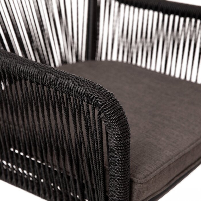 Avamarti Woven Indoor/Outdoor Stacking Club Chairs - Cushions (Set of 3)